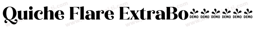 Quiche Flare ExtraBo字体转换